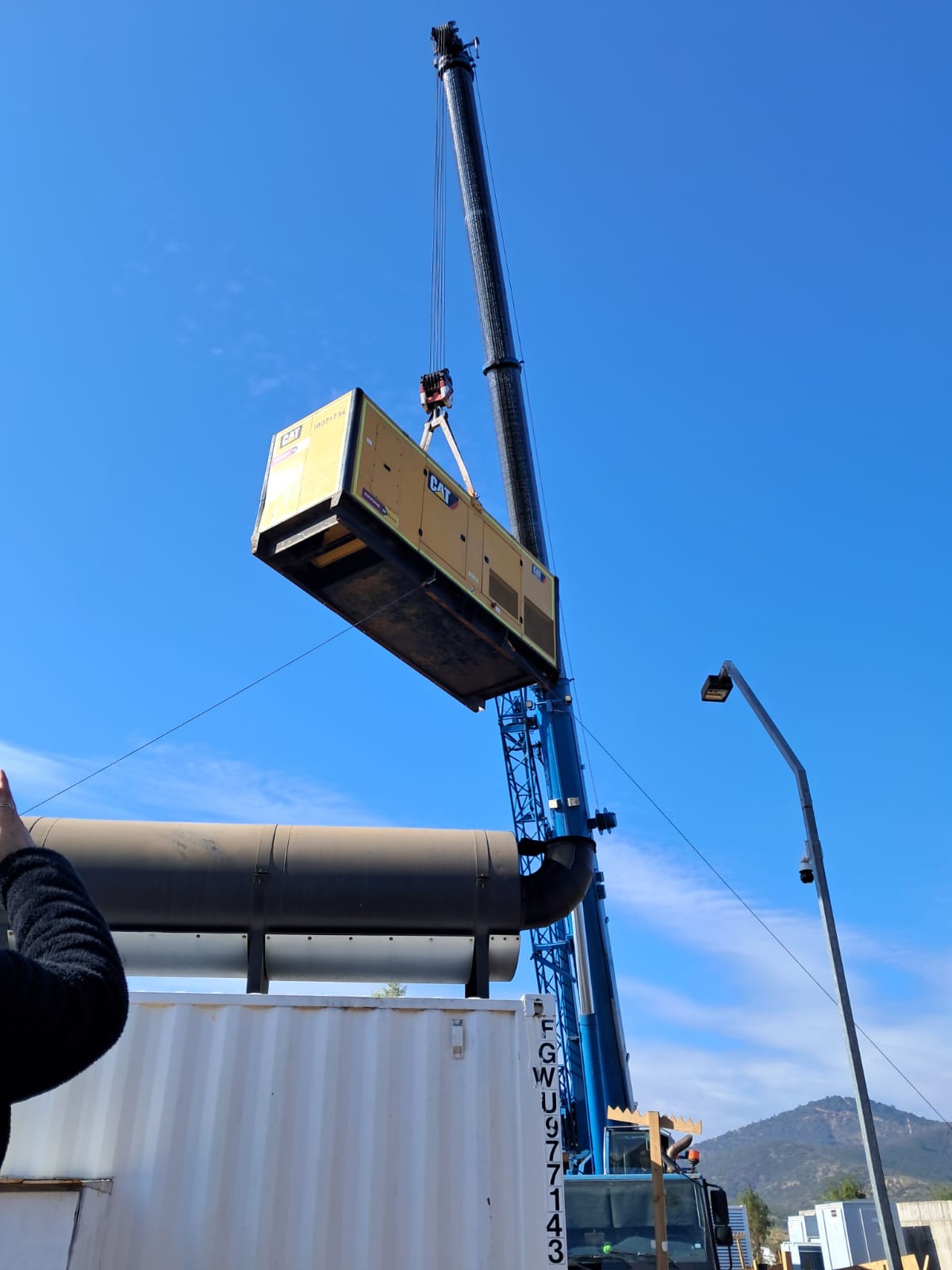 Montaje de equipo con ayuda de vienteros